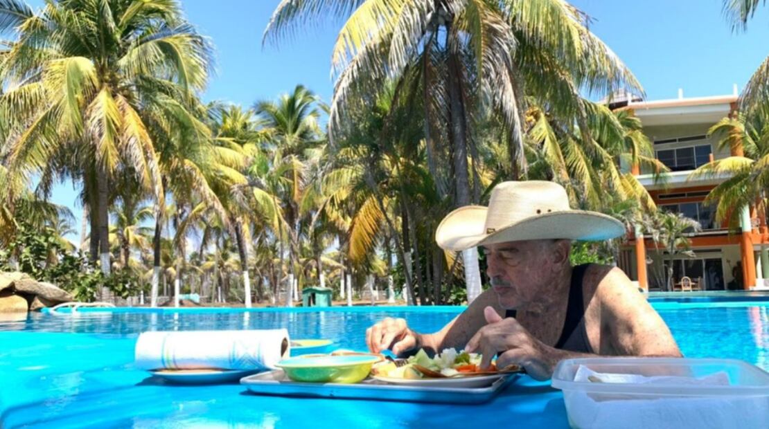 Los restos de don Andrés García fueron esparcidos en su playa, como fue su última voluntad.
Foto: Instagram
