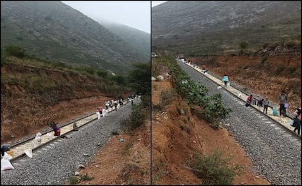 Tren con maíz se detiene en municipio de Acultizingo, Veracruz y pobladores rapiñan cargamento