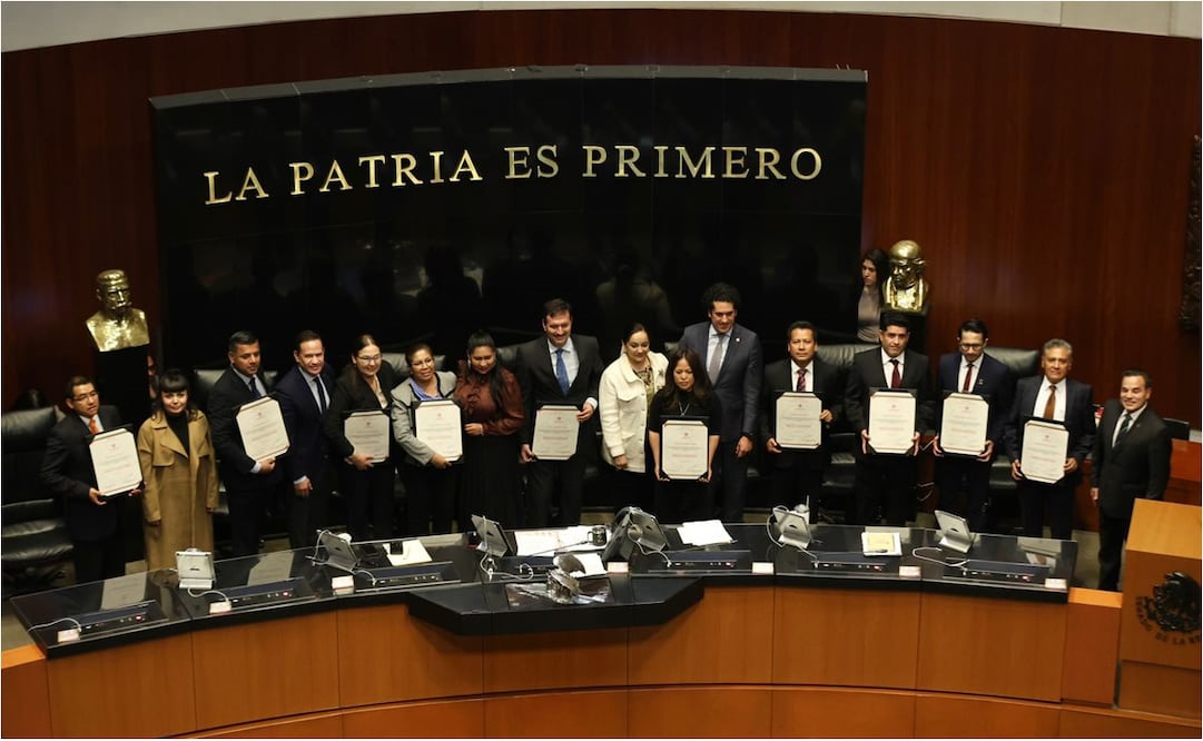 Beatriz Paredes en la Sesión del senado donde tomaron protesta magistrados agrarios. Fotos: Berenice Fregoso/EL UNIVERSAL