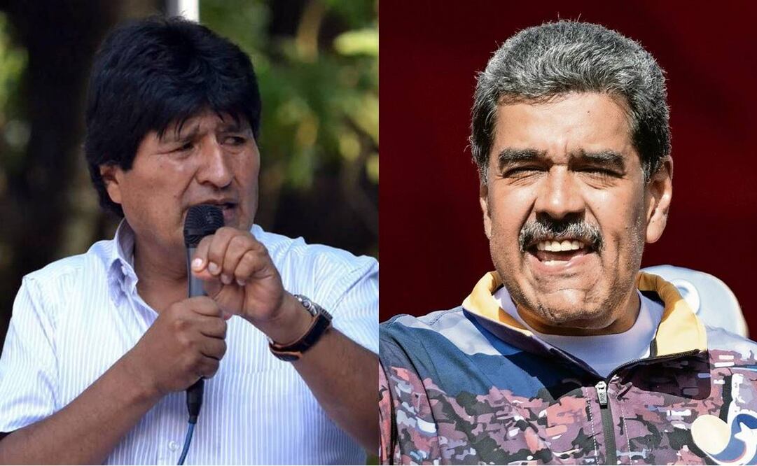 Evo Morales le brinda su apoyo a Maduro. Foto: AFP