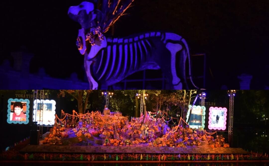 "Iluminando Almas" es el nombre de este paseo nocturno en Chapultepec. Foto: El Universal / José Elizalde