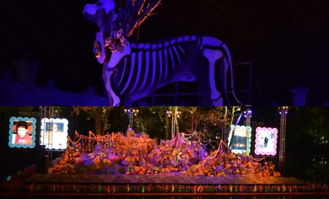 "Iluminando Almas" es el nombre de este paseo nocturno en Chapultepec. Foto: El Universal / José Elizalde