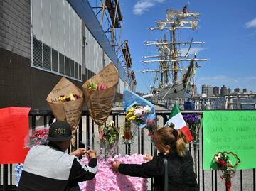 Buque Escuela Cuauhtémoc será remolcado tras accidente; lo trasladarán a un parque industrial en Brooklyn