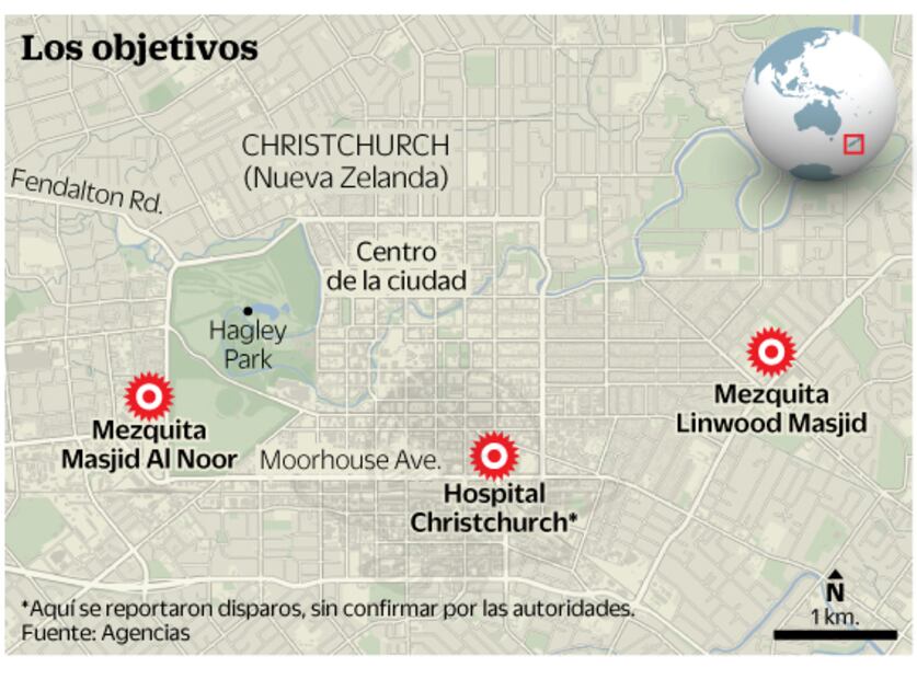 Estiman 49 muertos en ataque a mezquitas de Nueva Zelanda; tirador transmite en vivo