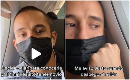 Viaja para conocer a su "media naranja", pero descubre que tiene novio cuando despega el avión