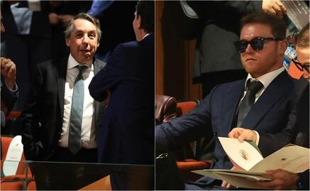 Canelo Álvarez y Emilio Azcárraga presentes en la toma de protesta de Claudia Sheinbaum