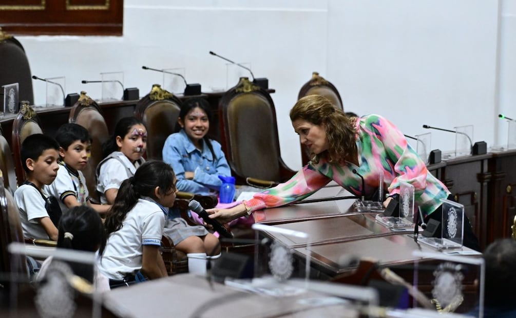 Niños y niñas toman el Congreso de CDMX| Foto: Especial.