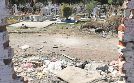 Panteón de donde sacaron a Tadeo, con accesos clandestinos