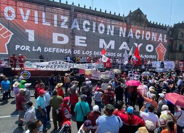 Marcha por Día del Trabajo reunió a 30 mil personas en CDMX: Martí Batres