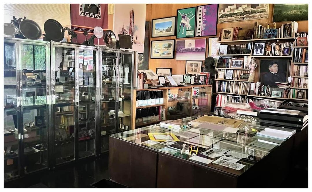 La casa del arquitecto Pedro Ramírez Vázquez, quien diseñó el Estadio Azteca, se adaptó como un museo. Imagen: Casa Museo de Pedro Ramírez Vázquez