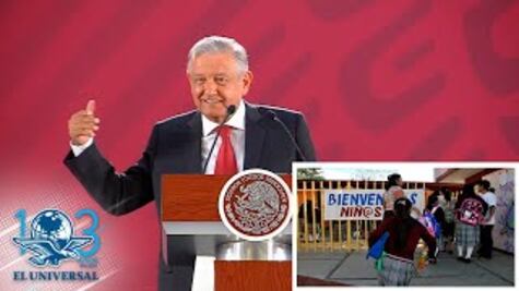 Estoy contento porque no hay paros de maestros, afirma AMLO