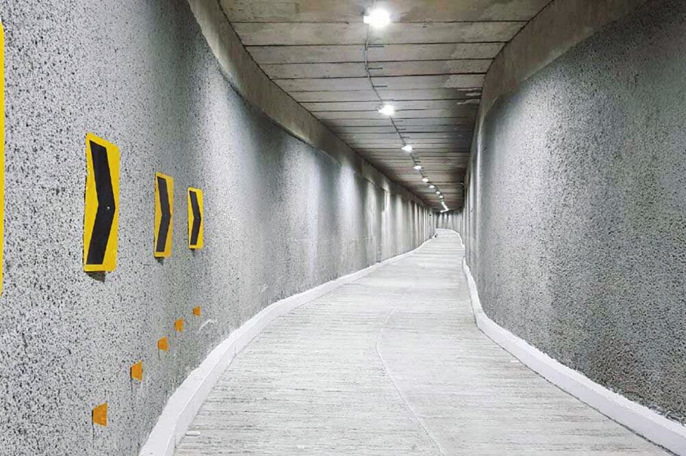 Las autoridades delegacionales explicaron que el paso a desnivel sólo tiene un carril debido a las condiciones de la zona geográfica (LUCÍA GODÍNEZ. EL UNIVERSAL)