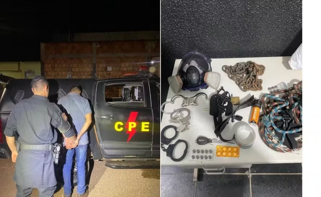 Joven secuestrada por su exnovio es encontrada encadenada en Águas Lindas de Goiás. Foto: Policía Militar de Goiás