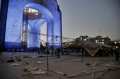 Campesinos retiran plantón de Revolución
