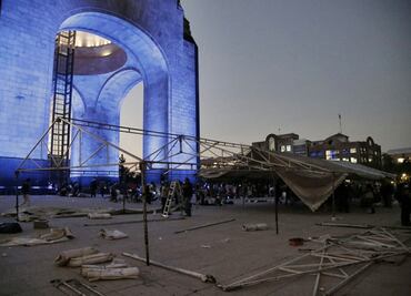 Campesinos retiran plantón de Revolución