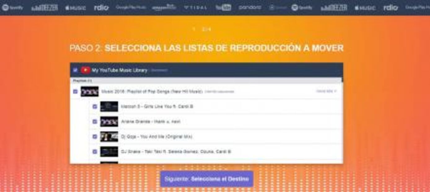 Cómo exportar tu playlist de una plataforma a otra
