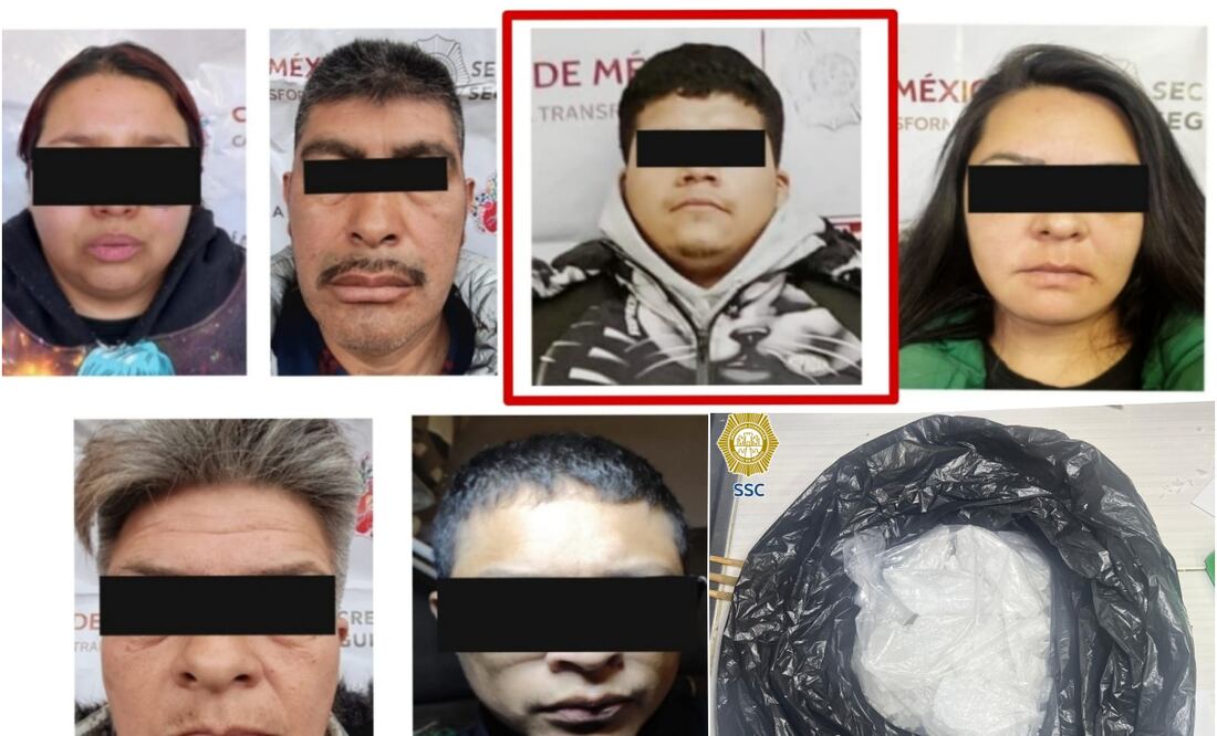 Cae “El coffe” y siete personas más, son integrantes de La Unión Tepito. Foto: Especial