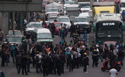 Alertan por al menos 10 bloqueos por parte de policías federales en CDMX