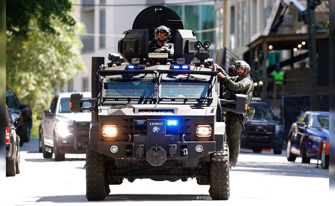 Agentes cerca de la escena de un tirador activo el miércoles 3 de mayo de 2023 en Atlanta. Foto: AP