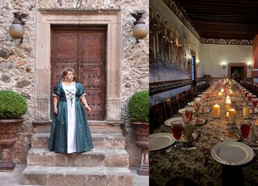 Esta cena teatralizada sucede en un antiguo edificio de Huichapan