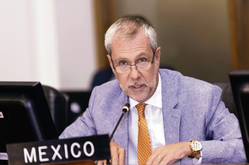 Jorge Lomónaco, embajador mexicano ante la Organización de los Estados Americanos (OEA), ayer en Washington. (JUAN MANUEL HERRERA. EFE)