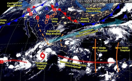 ¿Qué estados serán afectados por el huracán “Rick” de categoría 1?