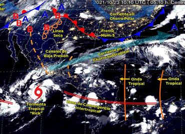 ¿Qué estados serán afectados por el huracán “Rick” de categoría 1?