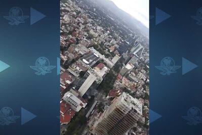 Así se ve desde el aire la CDMX tras sismo