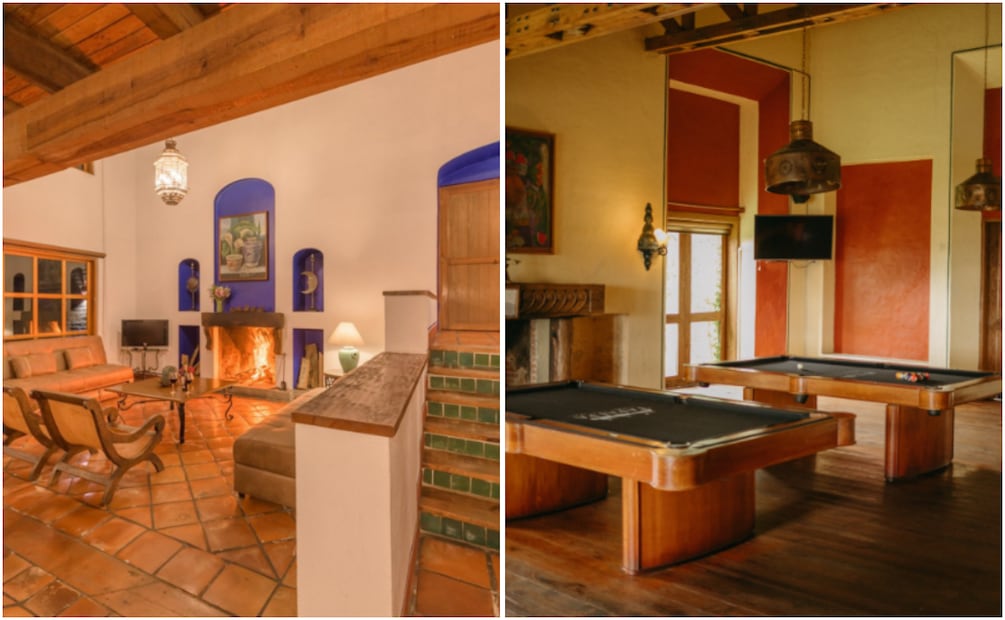 El recinto cuenta con un bar con mesas de billar y una chimenea. Foto: Tapalpa Country Club