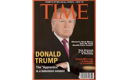 Exhibe Trump portadas falsas de Time en sus clubes de golf