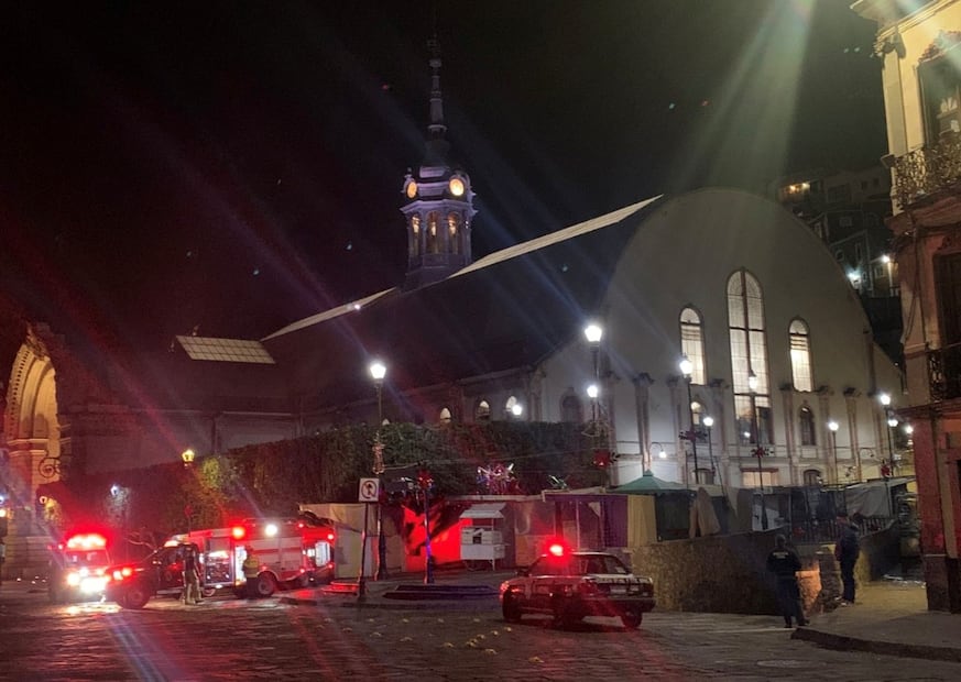 La gobernadora Libia Dennise García Muñoz Ledo ofreció apoyo y solidaridad a los comerciantes que sufrieron pérdidas. (Foto: especial)