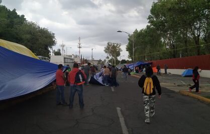 CNTE levanta plantón en San Lázaro
