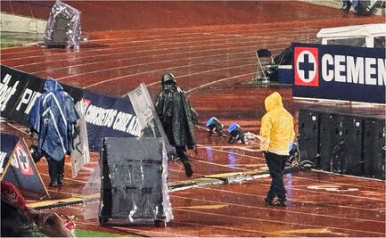 Lluvia retrasa el Cruz Azul vs Toluca en Ciudad Universitaria; el partido arrancará 30 minutos tarde