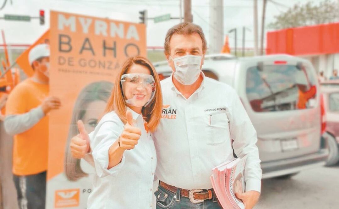 Esposa del candidato al Distrito 2 busca la alcaldía de Apodaca. Foto: Especial.