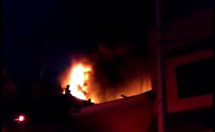 Reportan fuerte incendio en colonia de GAM