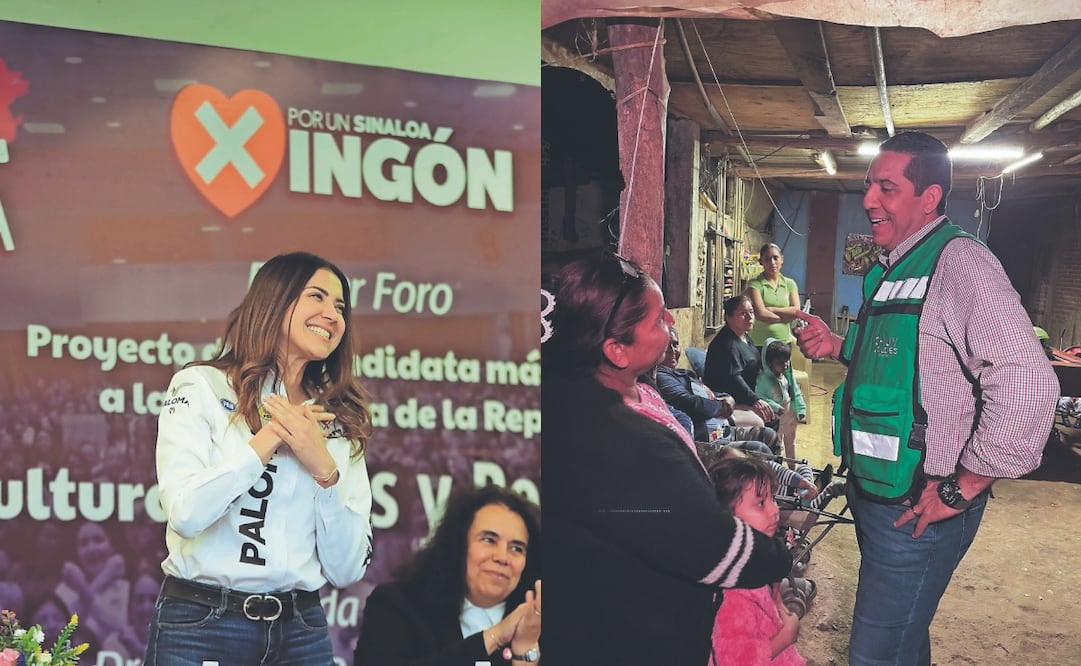 Los candidatos Paloma Sánchez y Jesús Valdez tu-
vieron un desencuentro en el tema de seguridad. Foto Especial