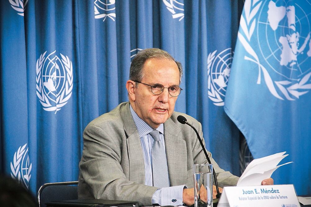 El relator Juan Méndez visitó el país en 2014 y desde esa fecha afirmó que la tortura era generalizada aquí (ARCHIVO. EL UNIVERSAL)