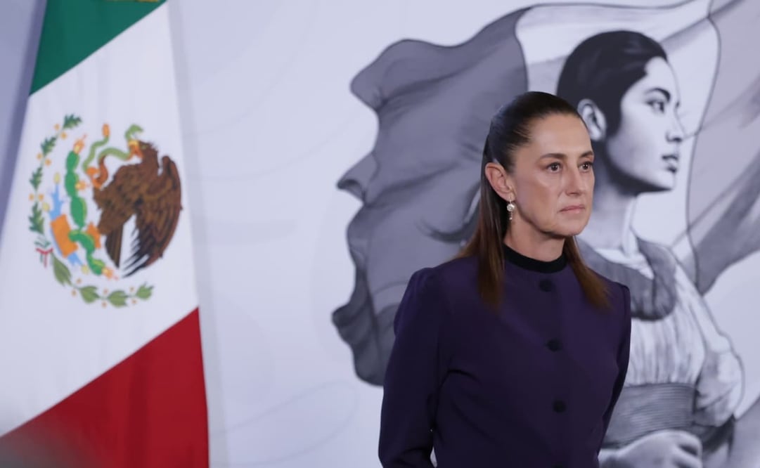 La mañanera del pueblo encabezada por la presidenta Claudia Sheinbaum Pardo, en el Salón Tesorería de Palacio Nacional el 18 de mayo de 2026. Foto: Fernanda Rojas/ EL UNIVERSAL