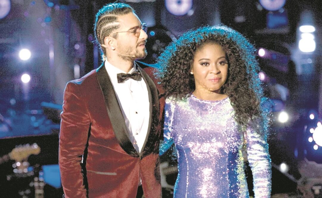 Diana, que quedó en segundo lugar, agradeció el impulso de Maluma. Foto: TELEVISA 