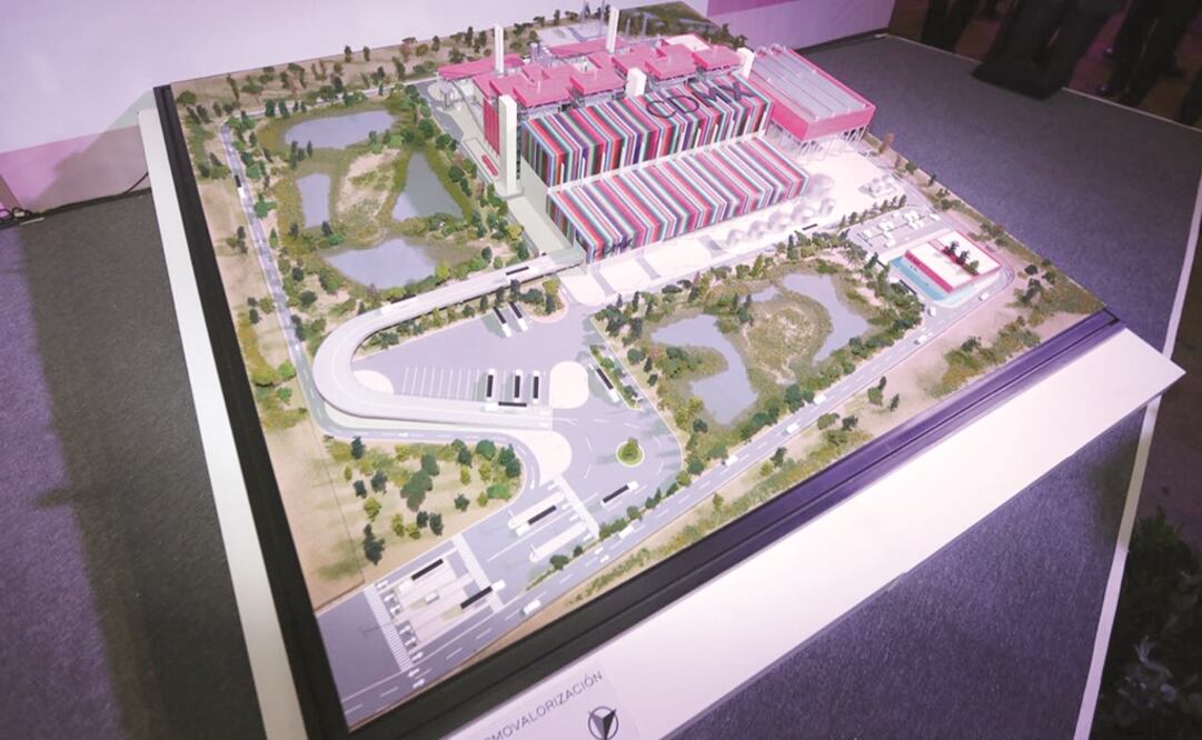 Maqueta de la Planta de termovalorización. Foto: Especial 