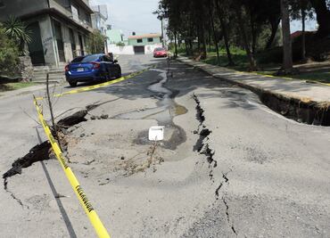 Se registran hundimientos en fraccionamiento de Cuautitlán Izcalli
