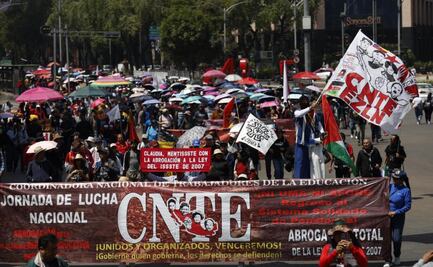 Actividades se registraron con normalidad durante movilización de CNTE en CDMX: Secgob; asegura que riña con integrantes fue una "diferencia"