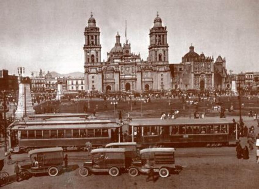Cuando el Zócalo era un jardín “europeo”