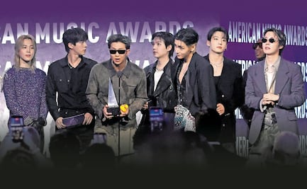 BTS gana y celebra el amos en los AMAs 