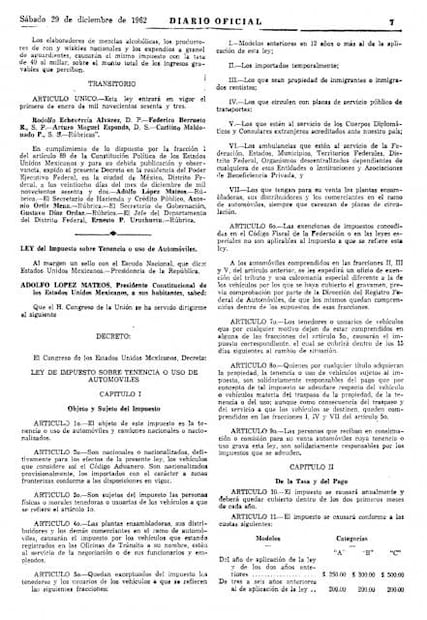 Es mentira que la tenencia se creó para pagar las Olimpiadas