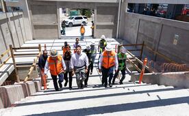 Samuel García supervisa líneas 4 y 6 del Metro de Monterrey; obras registran 80% de avance