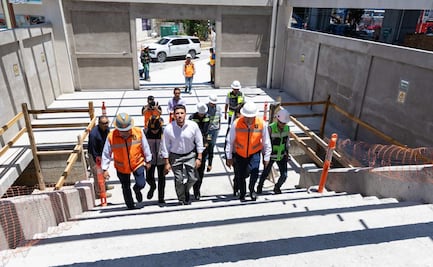 Samuel García supervisa líneas 4 y 6 del Metro de Monterrey; obras registran 80% de avance