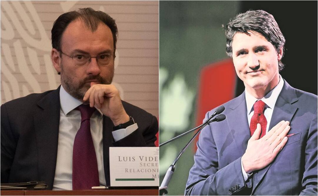 Trudeau y Videgaray en el Senado