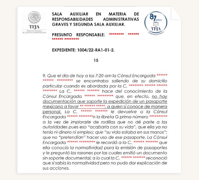 El personal del SEM tiene la oportunidad de impugnar las sanciones ante el Tribunal Federal de Justicia Administrativa (TFJA).