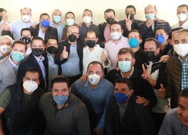 Militantes de Guanajuato y Querétaro respaldan a Marko Cortés para reelegirse como dirigente del PAN